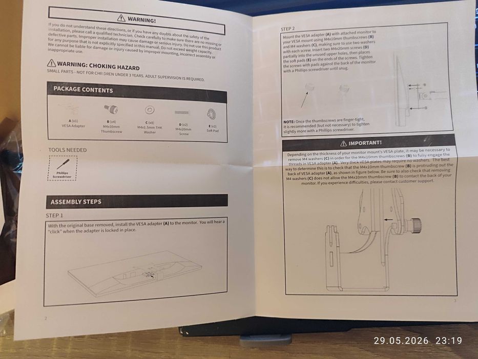 VIVO MOUNT-DLS024 VESA адаптер для Dell S2218 S2318 S2418 S2718