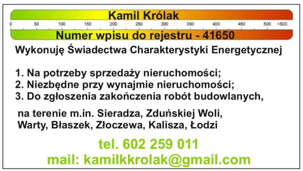 Świadectwa charakterystyki energetycznej budynków