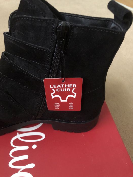 Botki koxaki skòrzane rozmiar 40