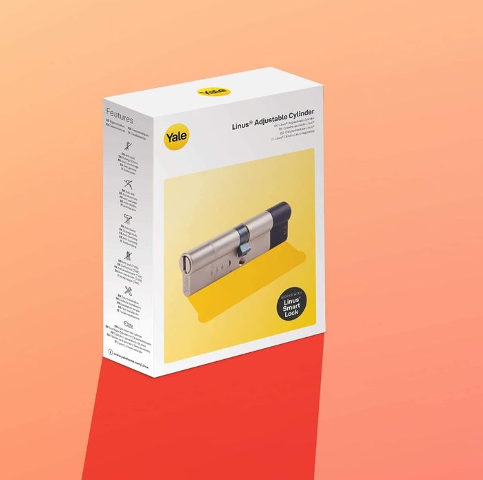 Cilindro ajustável alta segurança YALE LINUS p/ fechadura inteligente