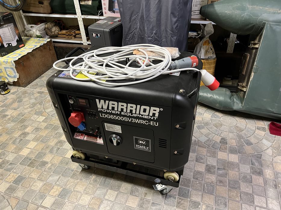 Генератор Warrior 5,5 кВт, дизельний, 3 фази, Warrior LDG6500SV3WRC-EU