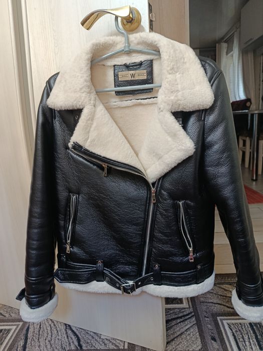 Дубленка-косуха.Легкая,Деми.Размер S.