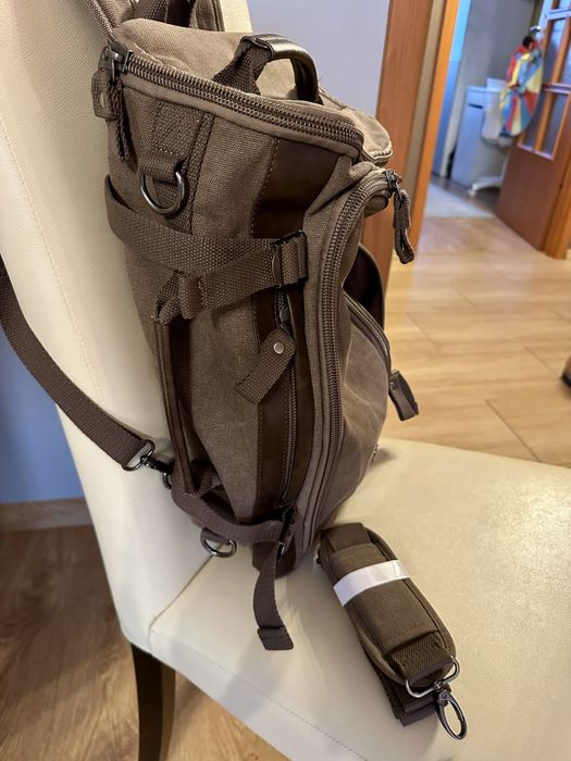 Plecak męski z funkcją torby.