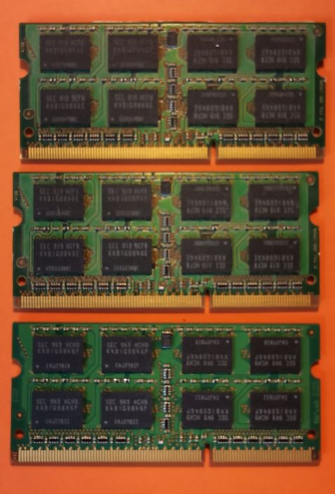 3x 2GB Memória DDR3 Samsung 204 pin Portátil64585704125954121