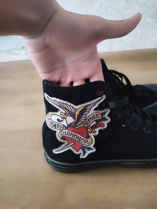 Редкие Converse Chuck Taylor x Sailor Jerry "Death Or Glory" (Limited Edition) Y2K SK8 ARCHIVE архив конверси