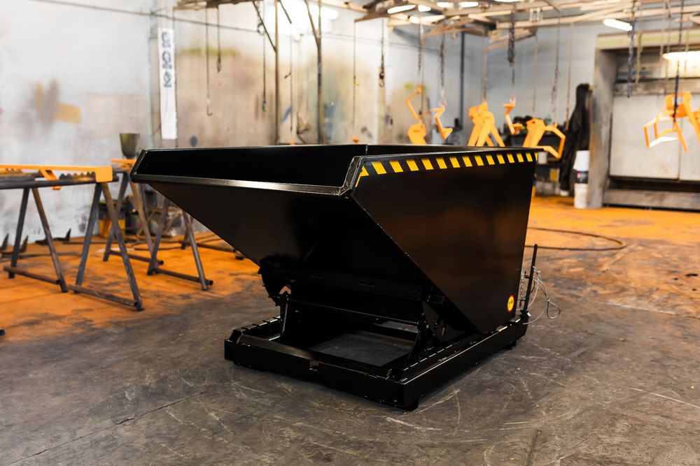 Kontener / Kontener samowyładowczy / Pojemnik metalowy / Koleba 1100L
