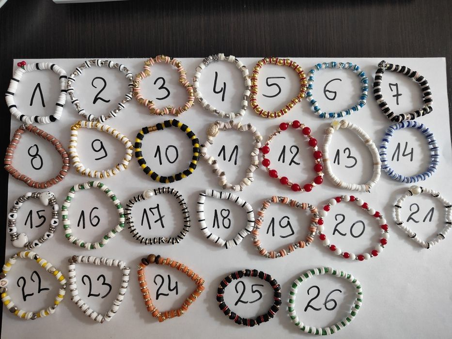 Bransoletki z koralików