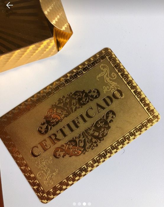 Baralho de cartas Dourado do Benfica