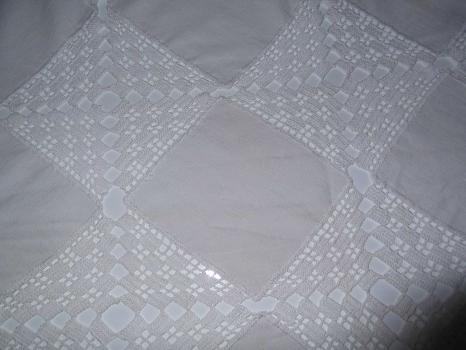 toalhas em renda e linha antigas