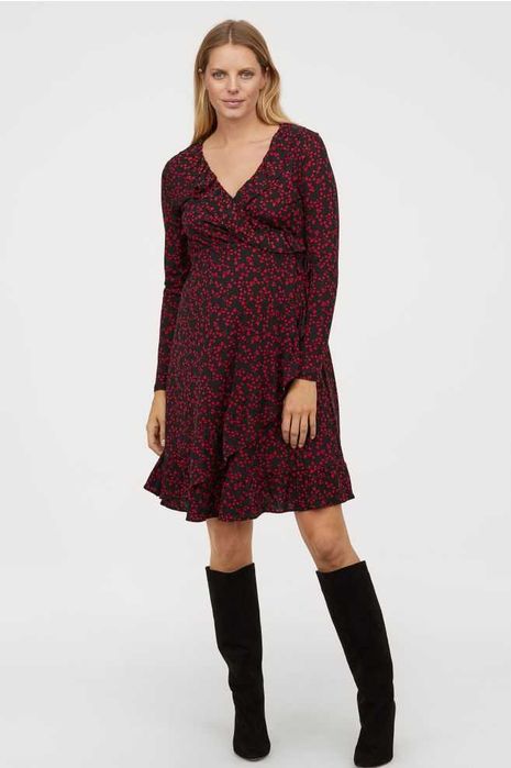 Платье для беременных в сердечки H&M, XS