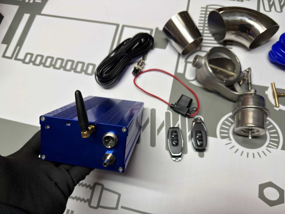 Вакуумна заслонка вихлоп керована 51/63/76 мм | Активний вихлоп