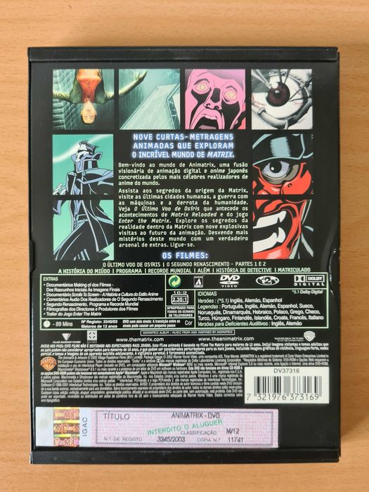 Filme "Animatrix" dos criadores da Trilogia "The Matrix"