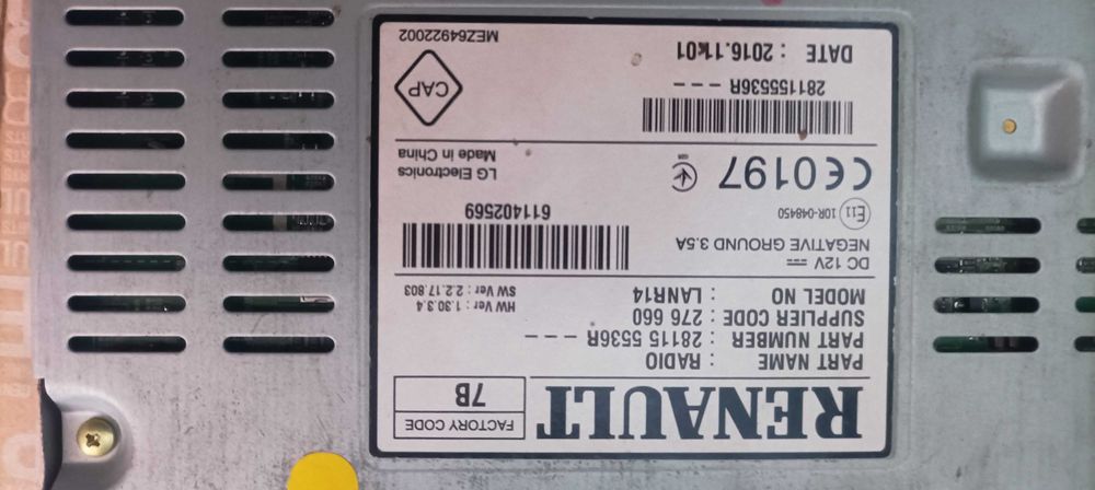 Ecrã Display e Radio