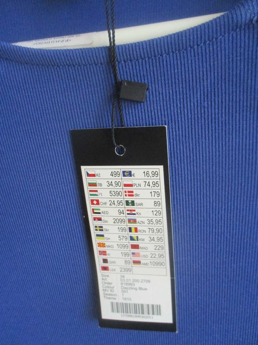 Sukienka niebieska, nowa. Rozmiar XS/XXS