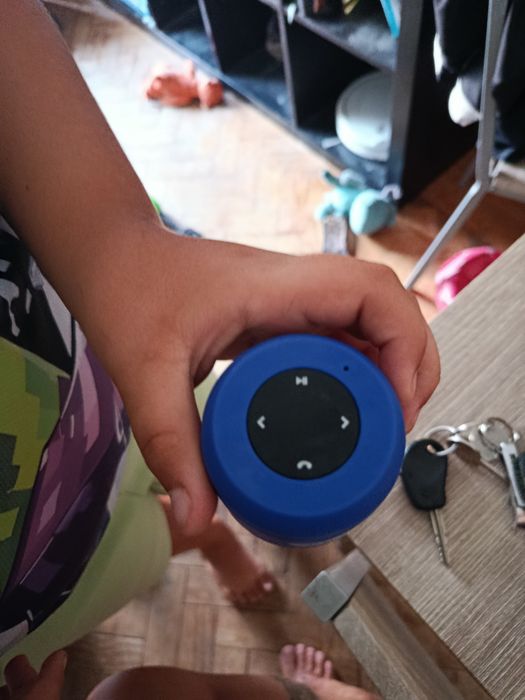 Coluna de som wireless azul