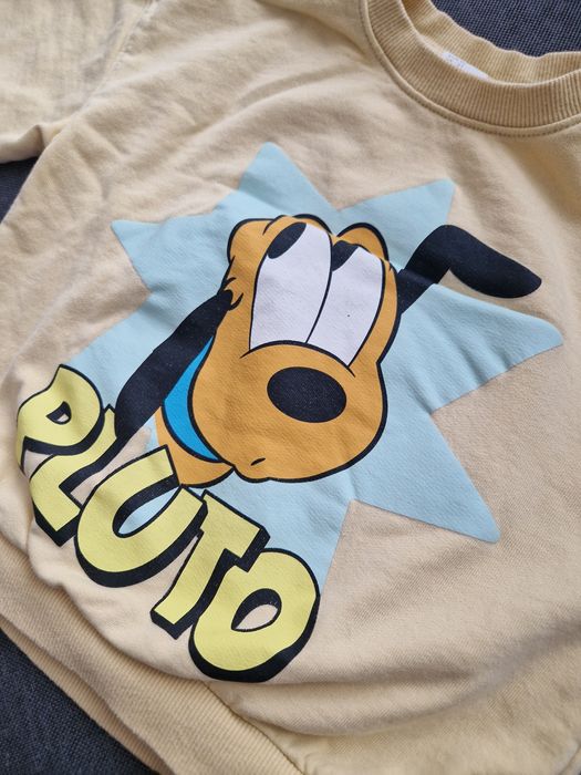 Żółta bluza wkładana przez głowę h&m pluto