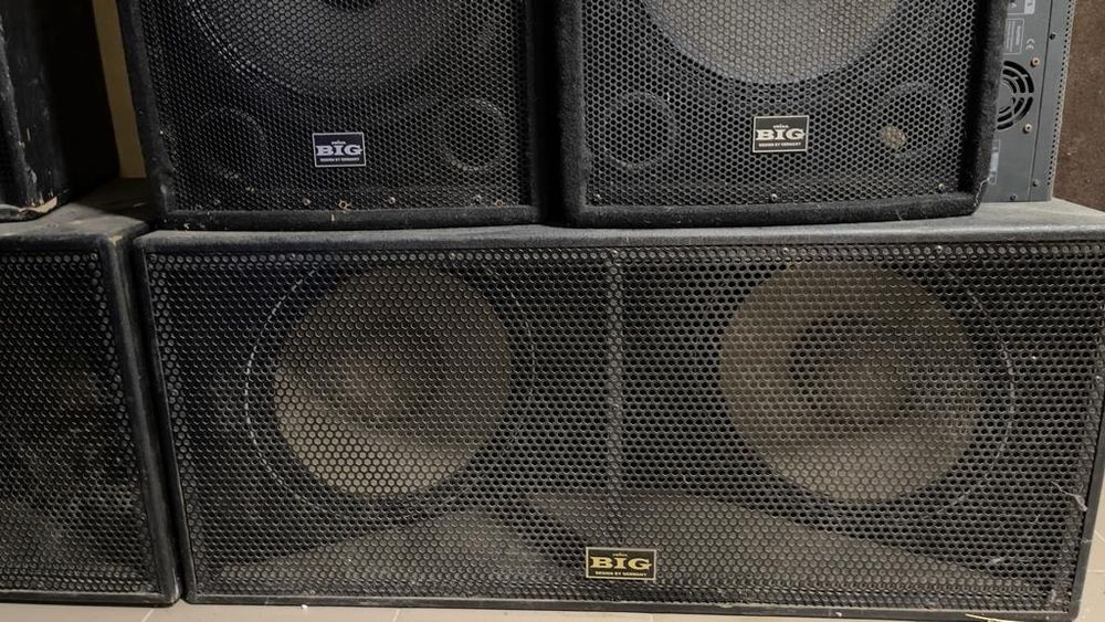 Продам колонки, усилители, микрофоны