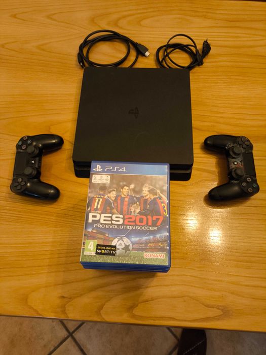 PS4 1TB Impecável com 10 Jogos Incluídos + 2 Comandos Wireless