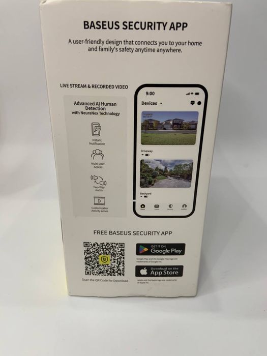 Камера відеоспостереження Baseus Security S1 Outdoor Camera 2k White .