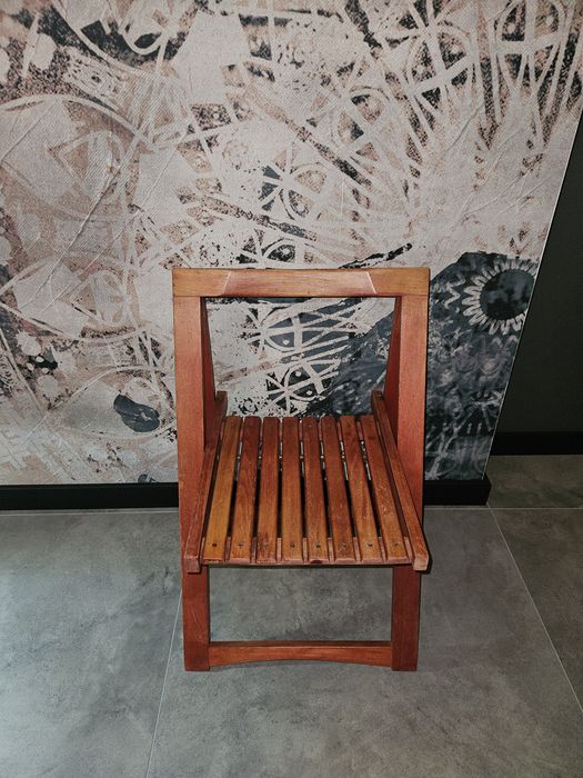 Krzeslo Aldo Jacober skladane z lat 70