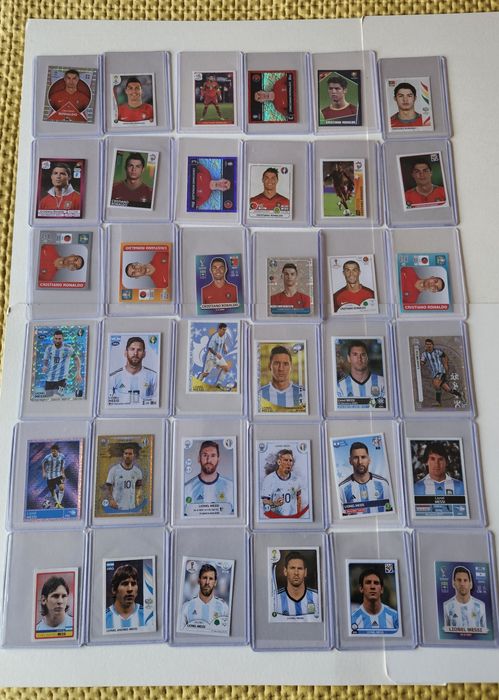 Coleção completa messi ronaldo euro copa América