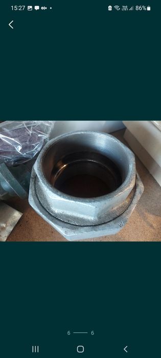 Śrubunek dwuzłączka 4" ocynk holender dn100