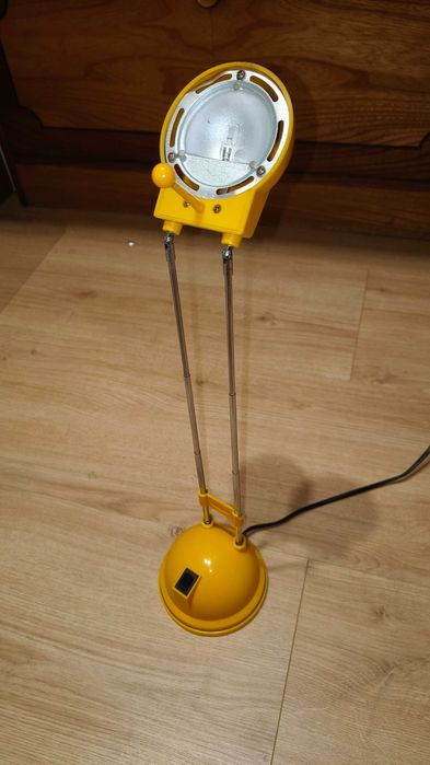 Lampa biurkowa vintage yellow El Star 20w halogen stan bdb