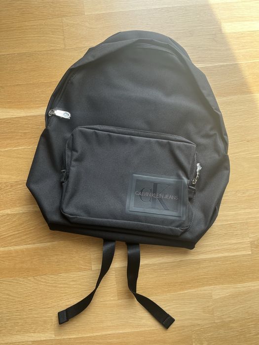 Plecak czarny Calvin Klein Jeans materiałowy