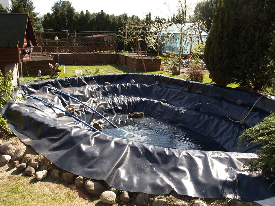 Folia do oczka wodnwgo oczek wodnych/Geomembrana gr 1,5mm Czarna/Nieb.