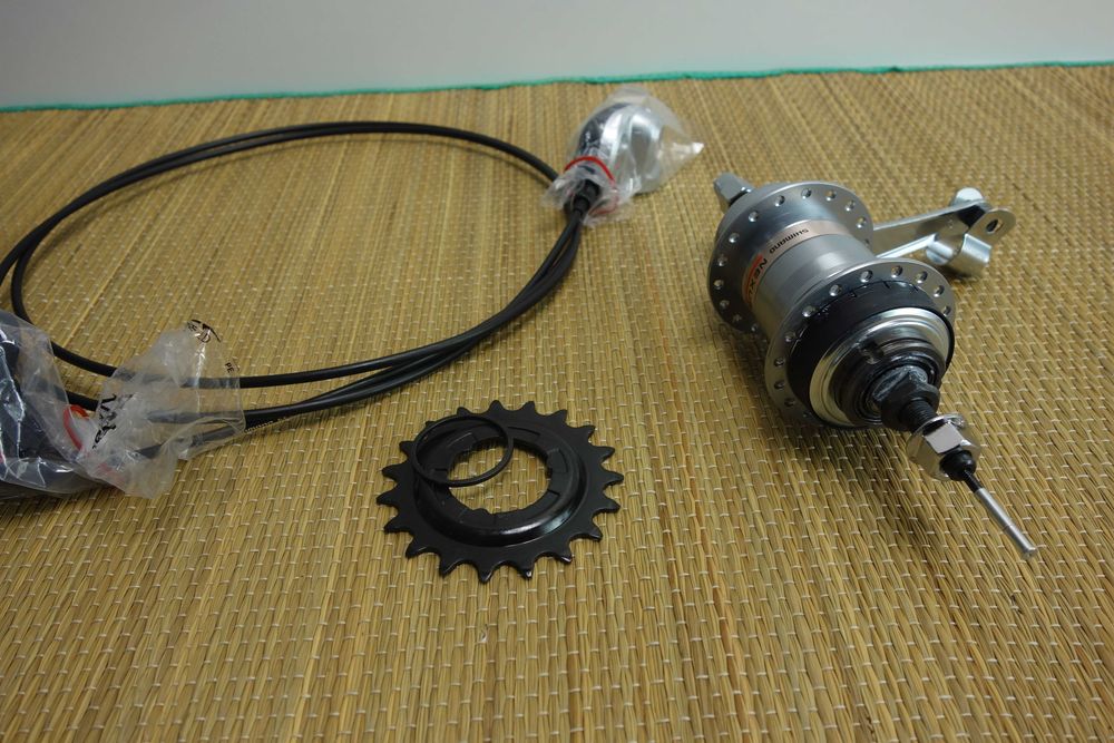Piasta Shimano Nexus 3+Manetka+Sterowanie+Zębatka Nowy Komplet