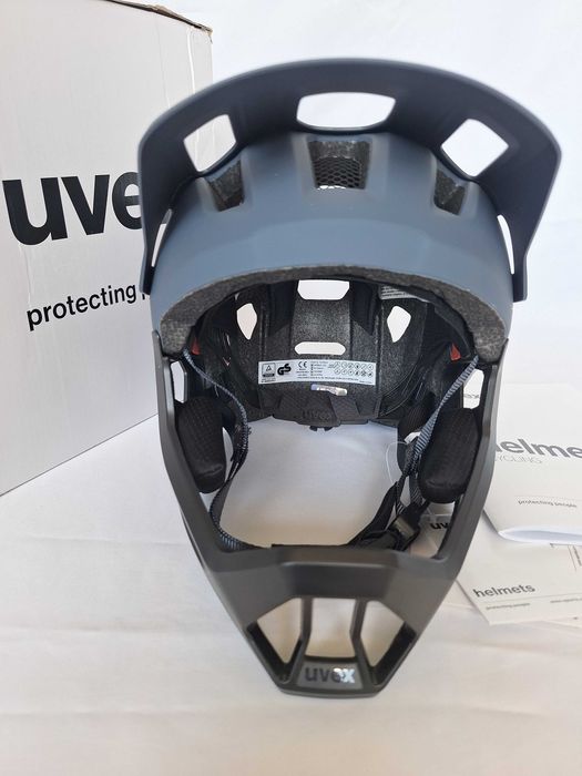 Kask rowerowy fullface Uvex React Jr Fullface Dusk Blue Matt S 52-56cm