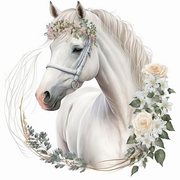 Wydruk jadalny cukrowy waflowy A4 Włoski papier Konie