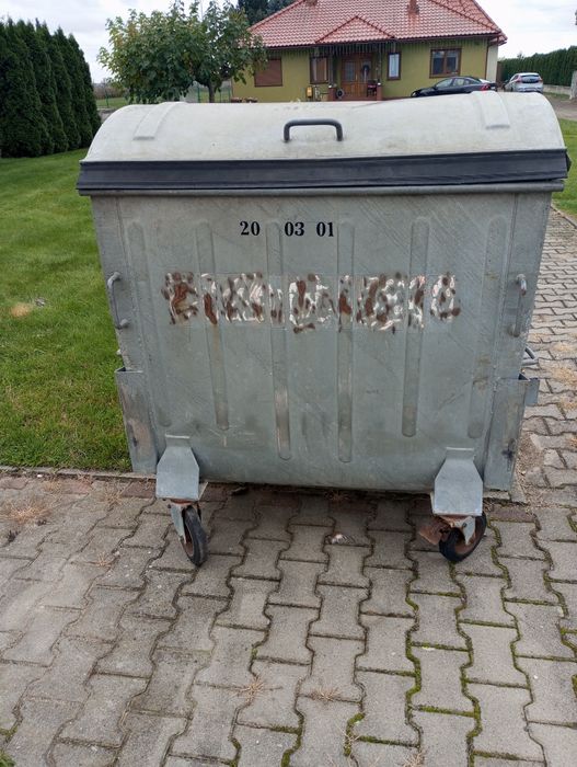 Kosz ocynkowany na popiół 1100 l