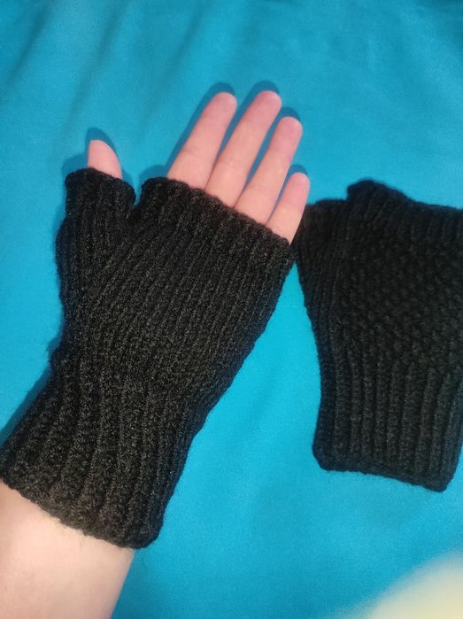 Mitenki czarne unisex