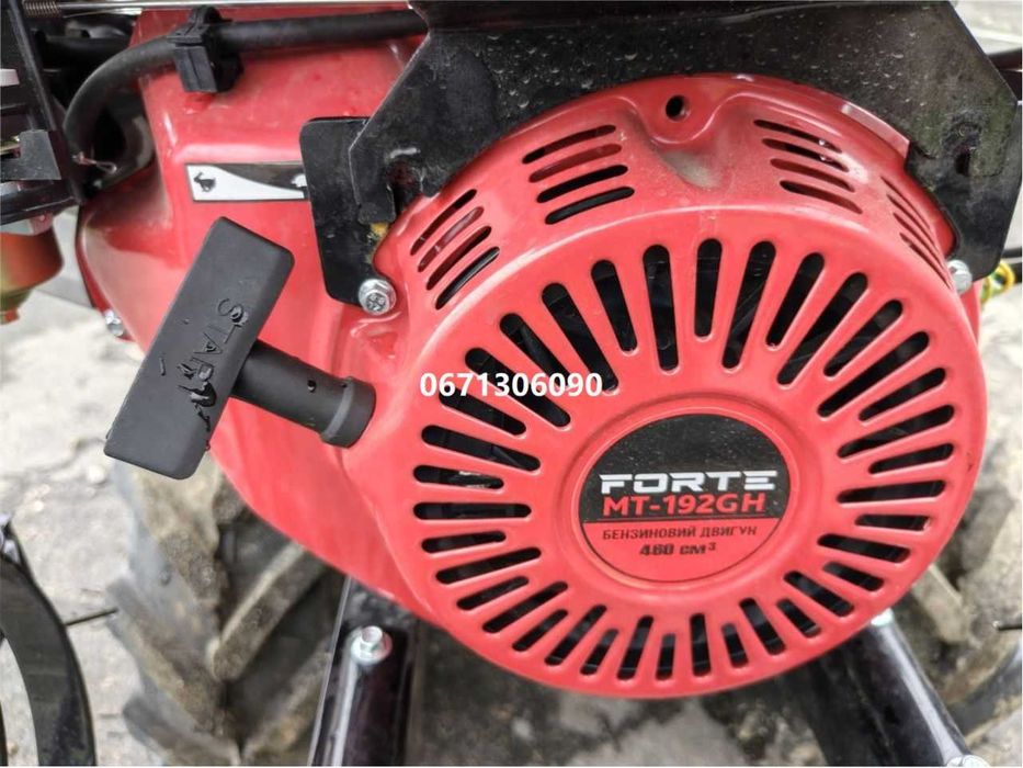 Мінітрактор МТ-192GH PRO(гідравліка) Forte Форте Переломка 4х4 (бензин) повний привід з фрезою та грунтозачепами доставка безкоштовна є кредитування