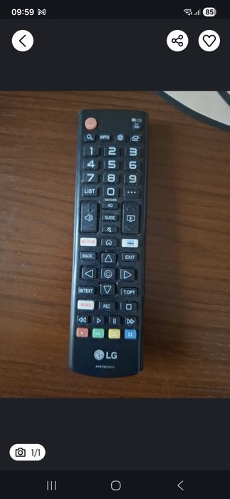Pilot do Telewizora LG smart 4K