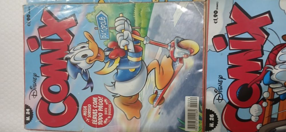 Livros Comix da Disney