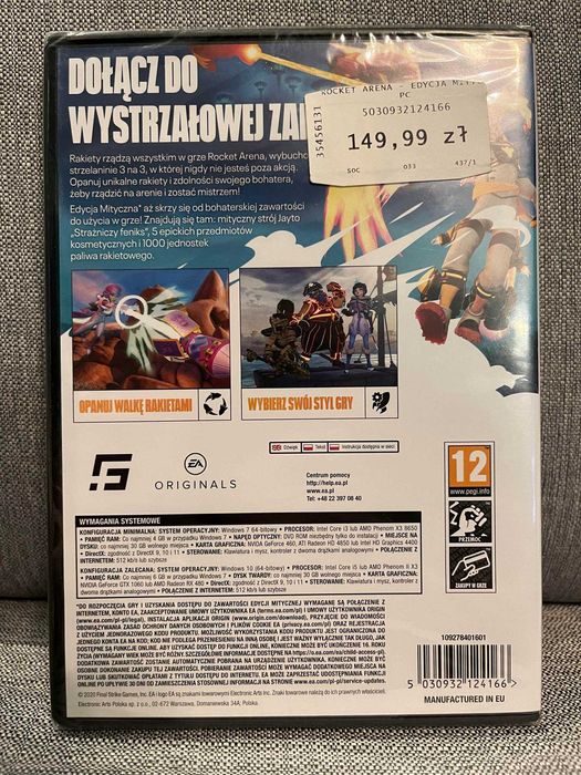 Nowa gra PC Rocket Arena Mythic Edition folia