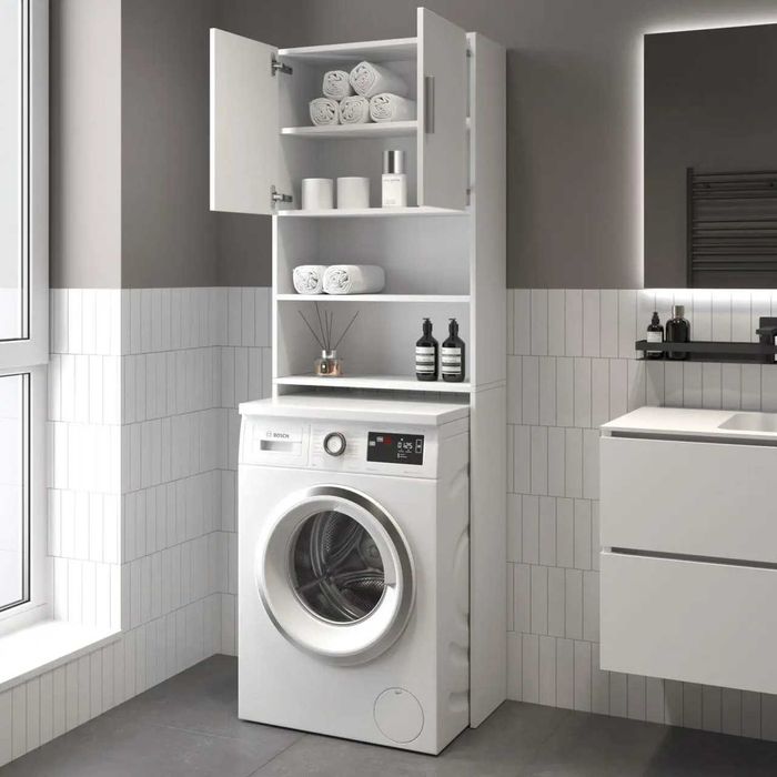 Тумба над стиральной машиной МП-006 с полками 640х1900х250 мм