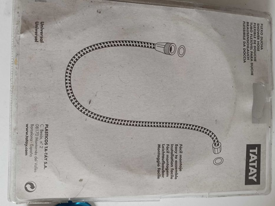 Mangueira ou Tubo reforçado branco com 2 metros