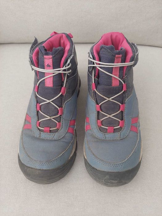 Botas caminhada Quechua CROSSROCK MID impermeáveis tamanho 34