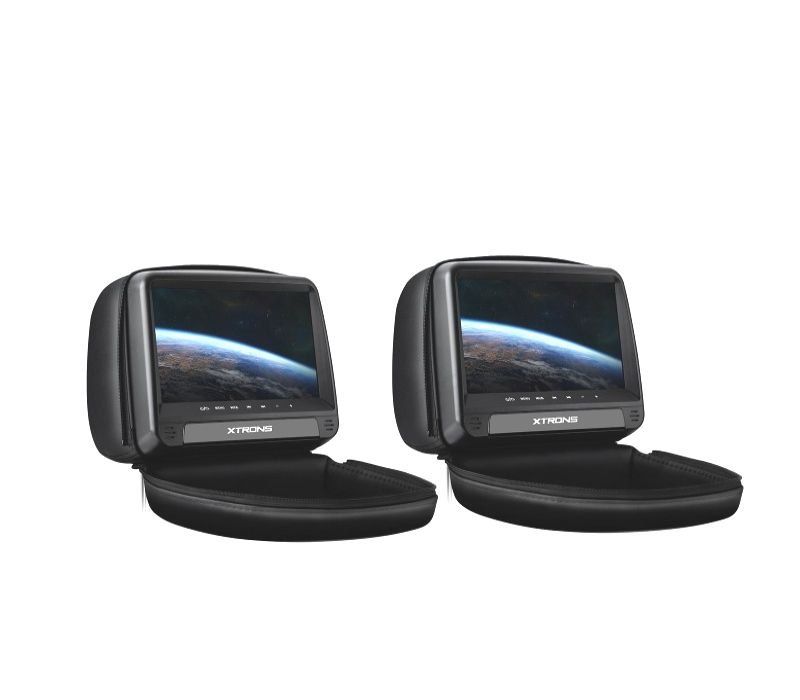 ENCOSTO DE CABEÇA MULTIMEDIA DVD 9" PULGADAS TACTIL COR EM PRETO