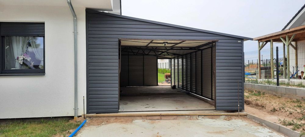 PROMOCJA! Garaż Premium 3x5 drewnopodobny, schowek, magazyn