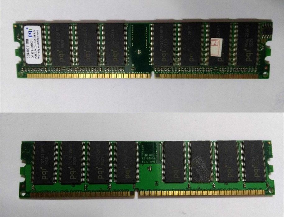 Планки оперативной памяти DDR1 PC400 для старых компьютеров
