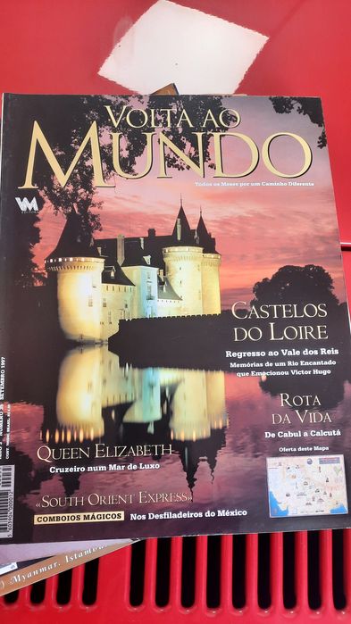 Lote de 6 revistas volta ao mundo viajens