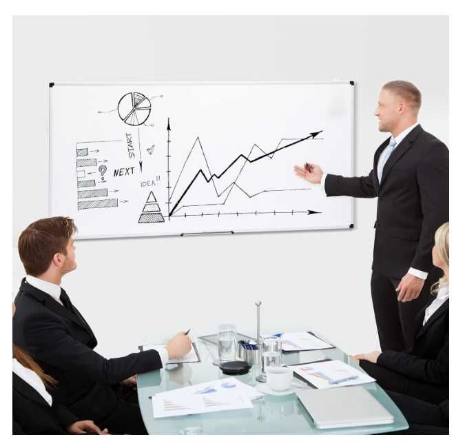 Amazon Basics Tablica suchościeralna magnetyczna 150×100cm Duży format