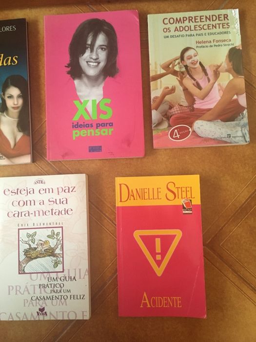 Livros autoajuda/educação (M. Rebelo Pinto, D.Steel) Vários preços