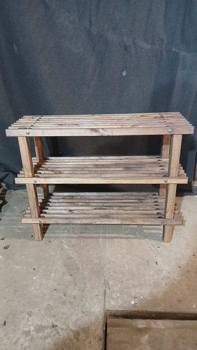 Полка для обуви складная обувная полка обувница банкетка этажерка