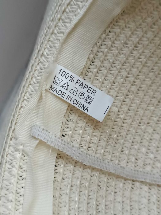 Kapelusz damski letni wakacyjny na plażę plażowy jasny słomkowy duży