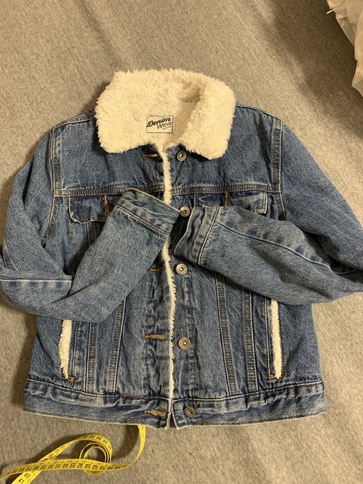 Шерпа джинсовка куртка